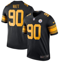 Load image into Gallery viewer, T.J. Watt Pittsburgh Steelers Nike Color Rush Legend Player Jersey - Black