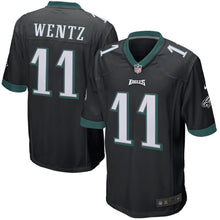 Load image into Gallery viewer, Carson Wentz Philadelphia Eagles Nike Game Jersey - Black