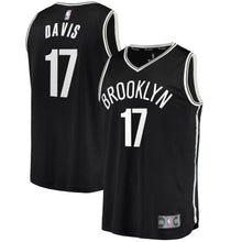 Load image into Gallery viewer, Ed Davis Brooklyn Nets Fanatics Branded Fast Break Jersey - Icon Edition - Black