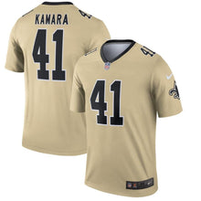 Load image into Gallery viewer, Alvin Kamara New Orleans Saints Nike Inverted Legend Jersey - Gold