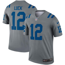 Load image into Gallery viewer, Andrew Luck Indianapolis Colts Nike Inverted Legend Jersey - Gray