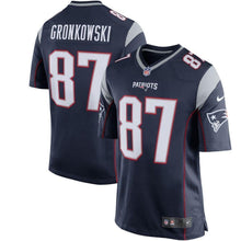 Load image into Gallery viewer, Rob Gronkowski New England Patriots Nike Game Jersey - Navy Blue/Silver