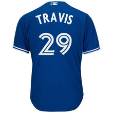 Load image into Gallery viewer, Devon Travis Toronto Blue Jays Majestic Alternate Official Cool Base Player Jersey - Royal