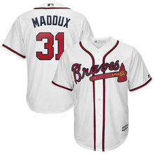 Load image into Gallery viewer, Greg Maddux Atlanta Braves Majestic 2019 Home Cool Base Player Jersey – White