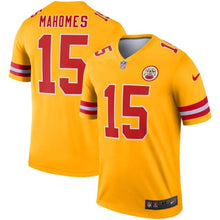 Load image into Gallery viewer, Patrick Mahomes Kansas City Chiefs Nike Inverted Legend Jersey - Gold