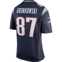 Load image into Gallery viewer, Rob Gronkowski New England Patriots Nike Game Jersey - Navy Blue/Silver