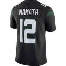 Load image into Gallery viewer, Joe Namath New York Jets Nike Retired Player Limited Team Jersey - Stealth Black