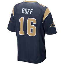 Load image into Gallery viewer, Jared Goff Los Angeles Rams Nike Player Game Jersey - Navy