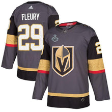 Load image into Gallery viewer, Marc-Andre Fleury Vegas Golden Knights adidas 2018 Stanley Cup Final Bound Patch Player Jersey - Gray