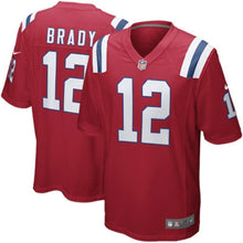 Load image into Gallery viewer, Tom Brady New England Patriots Nike Alternate Game Jersey - Red