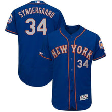 Load image into Gallery viewer, Noah Syndergaard New York Mets Majestic Alternate Collection Flex Base Jersey - Royal/White