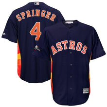 Load image into Gallery viewer, George Springer Houston Astros Majestic 2019 Postseason Official Cool Base Player Jersey - Navy