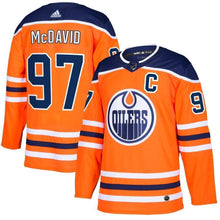 Load image into Gallery viewer, Connor McDavid Edmonton Oilers adidas Player Jersey - Orange