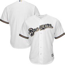 Load image into Gallery viewer, Milwaukee Brewers Majestic Official Cool Base Jersey - White