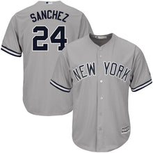 Load image into Gallery viewer, Gary Sanchez New York Yankees Majestic Road Official Cool Base Player Jersey - Gray