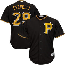 Load image into Gallery viewer, Pittsburgh Pirates Francisco Cervelli Majestic Jersey - Black/White