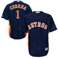 Load image into Gallery viewer, Carlos Correa Houston Astros Majestic Official Cool Base Player Jersey - Navy