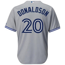 Load image into Gallery viewer, Josh Donaldson Toronto Blue Jays Majestic Cool Base Player Jersey - Gray