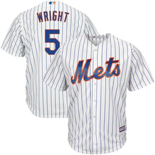Load image into Gallery viewer, David Wright New York Mets Majestic Home Replica Cool Base Player Jersey - White/Royal