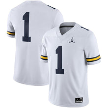 Load image into Gallery viewer, Michigan Wolverines Jordan Brand 2018 Game Football Jersey – White