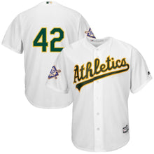 Load image into Gallery viewer, Oakland Athletics Majestic 2019 Jackie Robinson Day Official Cool Base Jersey - White