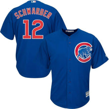 Load image into Gallery viewer, Kyle Schwarber Chicago Cubs Majestic Official Cool Base Player Jersey - White/Royal