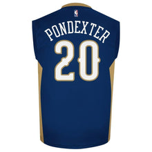 Load image into Gallery viewer, Mens New Orleans Pelicans Quincy Pondexter adidas Navy Blue Road Jersey