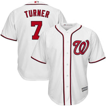 Load image into Gallery viewer, Trea Turner Washington Nationals Majestic Home Cool Base Player Jersey - White