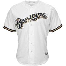 Load image into Gallery viewer, Milwaukee Brewers Majestic Official Cool Base Jersey - White