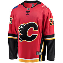 Load image into Gallery viewer, Elias Lindholm Calgary Flames Fanatics Branded Home Breakaway Player Jersey - Red