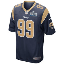 Load image into Gallery viewer, Aaron Donald Los Angeles Rams Nike Super Bowl LIII Bound Game Jersey - Navy