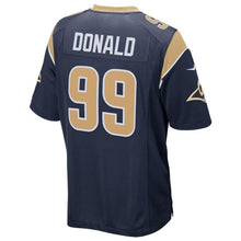 Load image into Gallery viewer, Aaron Donald Los Angeles Rams Nike Super Bowl LIII Bound Game Jersey - Navy