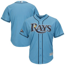 Load image into Gallery viewer, Tampa Bay Rays Majestic 2019 Postseason Cool Base Team Jersey – Light Blue