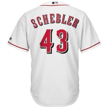 Load image into Gallery viewer, Scott Schebler Cincinnati Reds Majestic Home Cool Base Replica Player Jersey - White