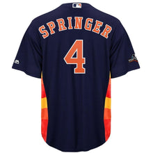 Load image into Gallery viewer, George Springer Houston Astros Majestic 2019 Postseason Official Cool Base Player Jersey - Navy