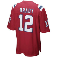 Load image into Gallery viewer, Tom Brady New England Patriots Nike Alternate Game Jersey - Red