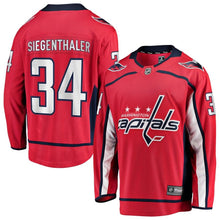 Load image into Gallery viewer, Jonas Siegenthaler Washington Capitals Fanatics Branded Home Breakaway Player Jersey - Red