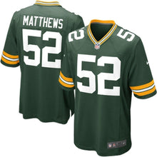 Load image into Gallery viewer, Clay Matthews Green Bay Packers Nike Game Jersey - Green