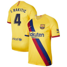 Load image into Gallery viewer, Ivan Rakitic Barcelona 2019/20 Away Stadium Player Jersey – Yellow