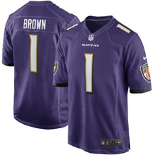 Load image into Gallery viewer, Marquise Brown Baltimore Ravens Nike Game Jersey - Purple