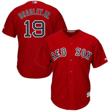 Load image into Gallery viewer, Jackie Bradley Jr. Boston Red Sox Majestic Alternate Official Cool Base Replica Player Jersey - Scarlet