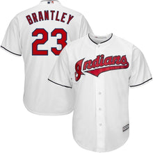 Load image into Gallery viewer, Michael Brantley Cleveland Indians Majestic Home Official Cool Base Player Jersey - White
