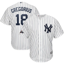 Load image into Gallery viewer, Didi Gregorius New York Yankees Majestic 2019 Postseason Official Cool Base Player Jersey - White/Navy