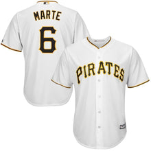 Load image into Gallery viewer, Starling Marte Pittsburgh Pirates Majestic Cool Base Player Jersey - White