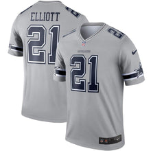 Load image into Gallery viewer, Ezekiel Elliott Dallas Cowboys Nike Inverted Legend Jersey - Gray