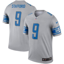 Load image into Gallery viewer, Matthew Stafford Detroit Lions Nike Inverted Legend Jersey - Gray