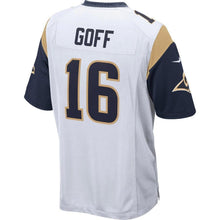 Load image into Gallery viewer, Jared Goff Los Angeles Rams Nike Super Bowl LIII Bound Game Jersey - White