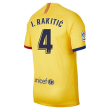 Load image into Gallery viewer, Ivan Rakitic Barcelona 2019/20 Away Stadium Player Jersey – Yellow