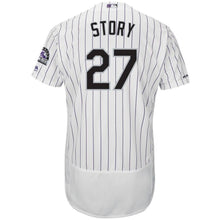 Load image into Gallery viewer, Trevor Story Colorado Rockies Majestic Road Collection Flex Base Player Jersey – Gray/White