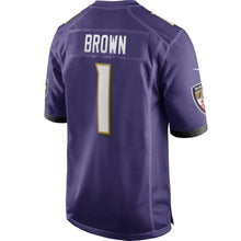 Load image into Gallery viewer, Marquise Brown Baltimore Ravens Nike Game Jersey - Purple